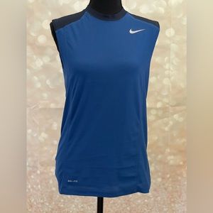 Nike Dri‎ Fit Youth L Blue/Navy Sleeveless Top